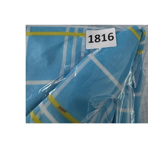 Haymaker Vintage Polyester Short Skirt Size 14 Blue Yellow Check - Picture 6 of 6